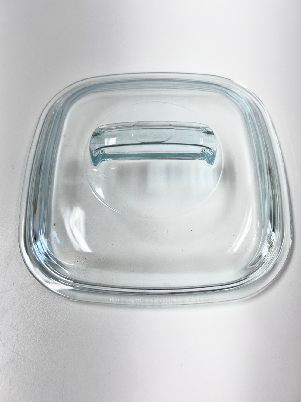 Pyrex Square Glass Replacement Lid 648C Rounded Corners 7.5" Inch Blue Tint